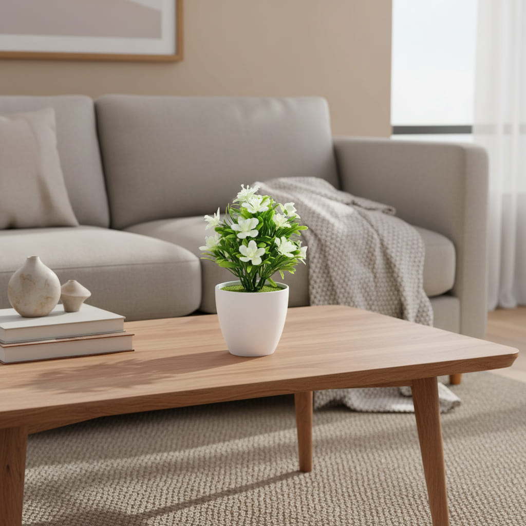 HANDCRAFTED ARTIFICIAL PLANT POT