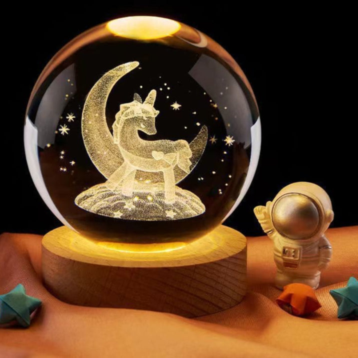 CRYSTAL 3D MOON LAMP