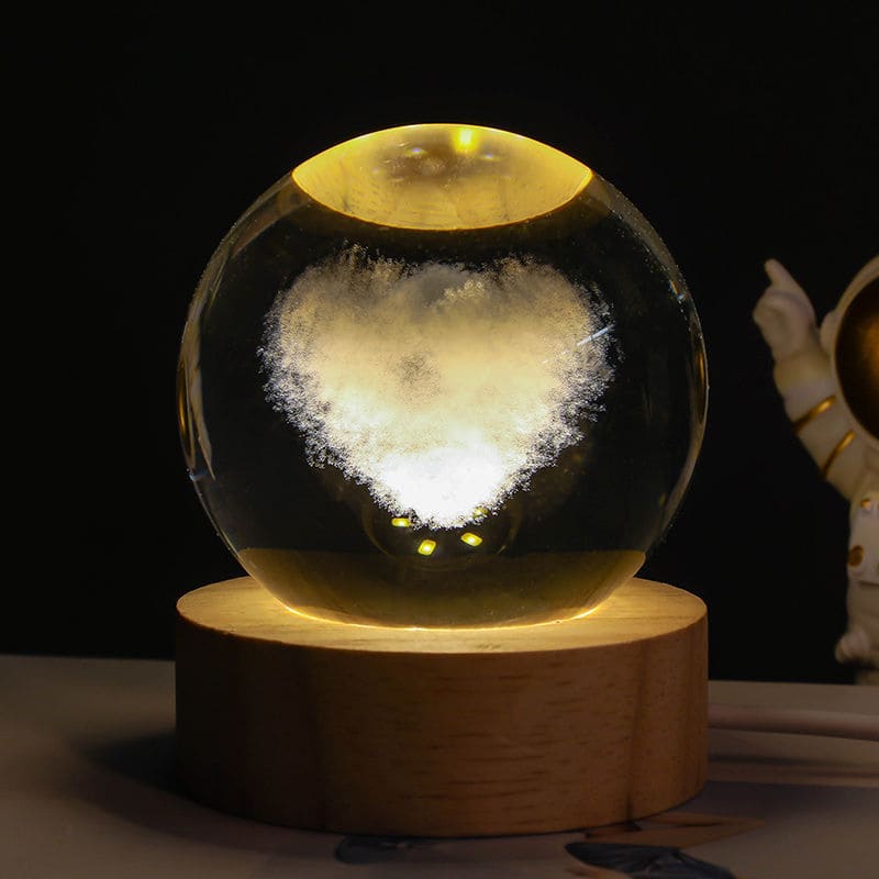 CRYSTAL 3D MOON LAMP