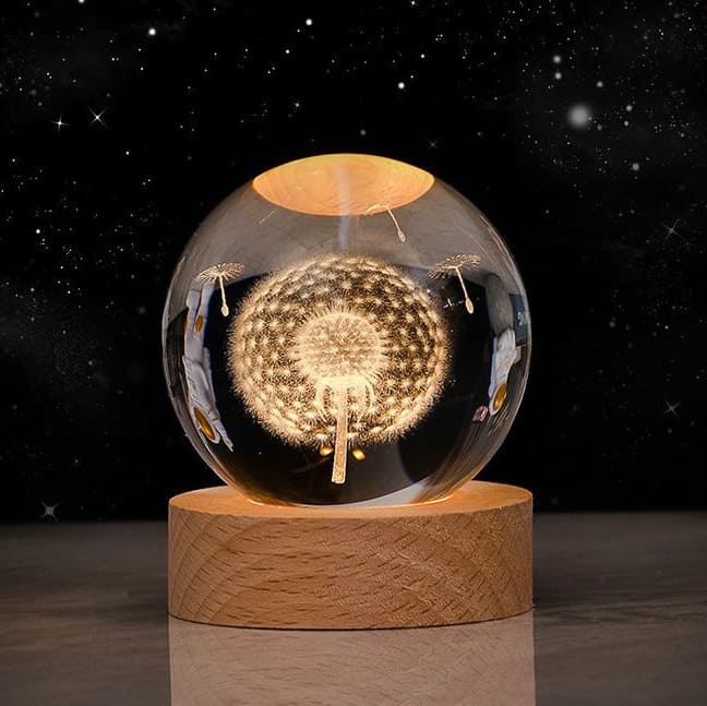 CRYSTAL 3D MOON LAMP