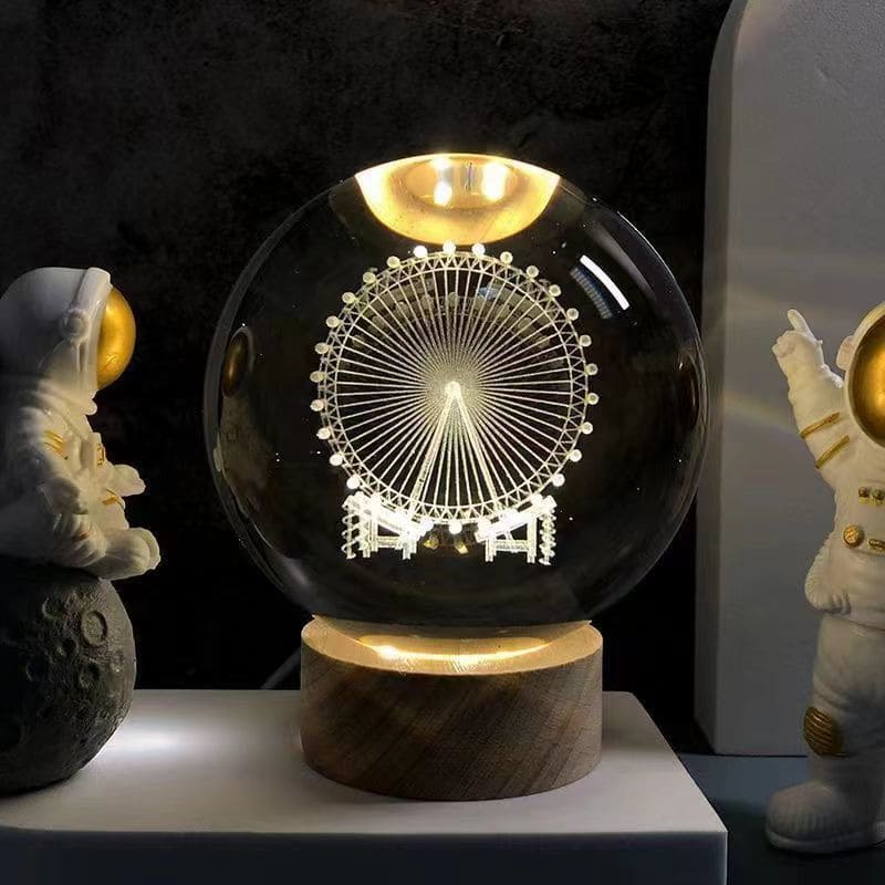 CRYSTAL 3D MOON LAMP