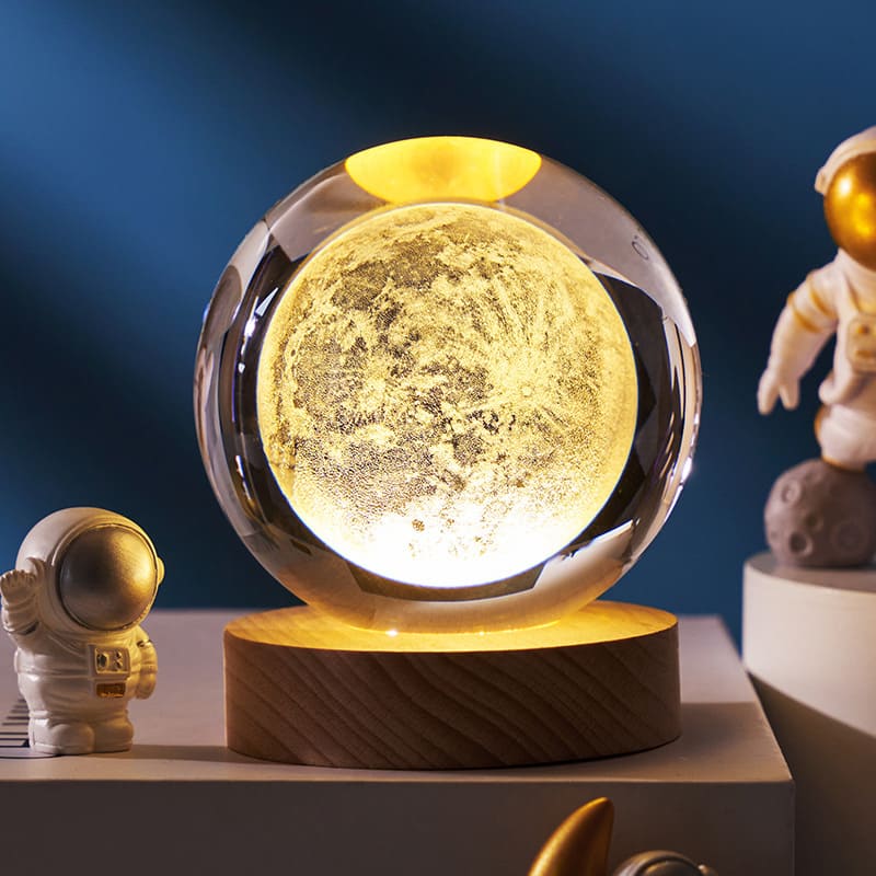 CRYSTAL 3D MOON LAMP