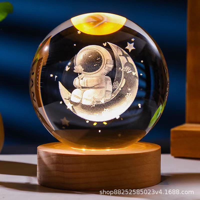 CRYSTAL 3D MOON LAMP