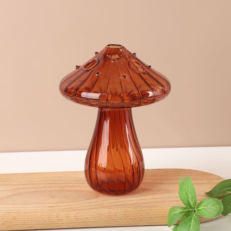 MAUSCO MUSHROOM GLASS VASE