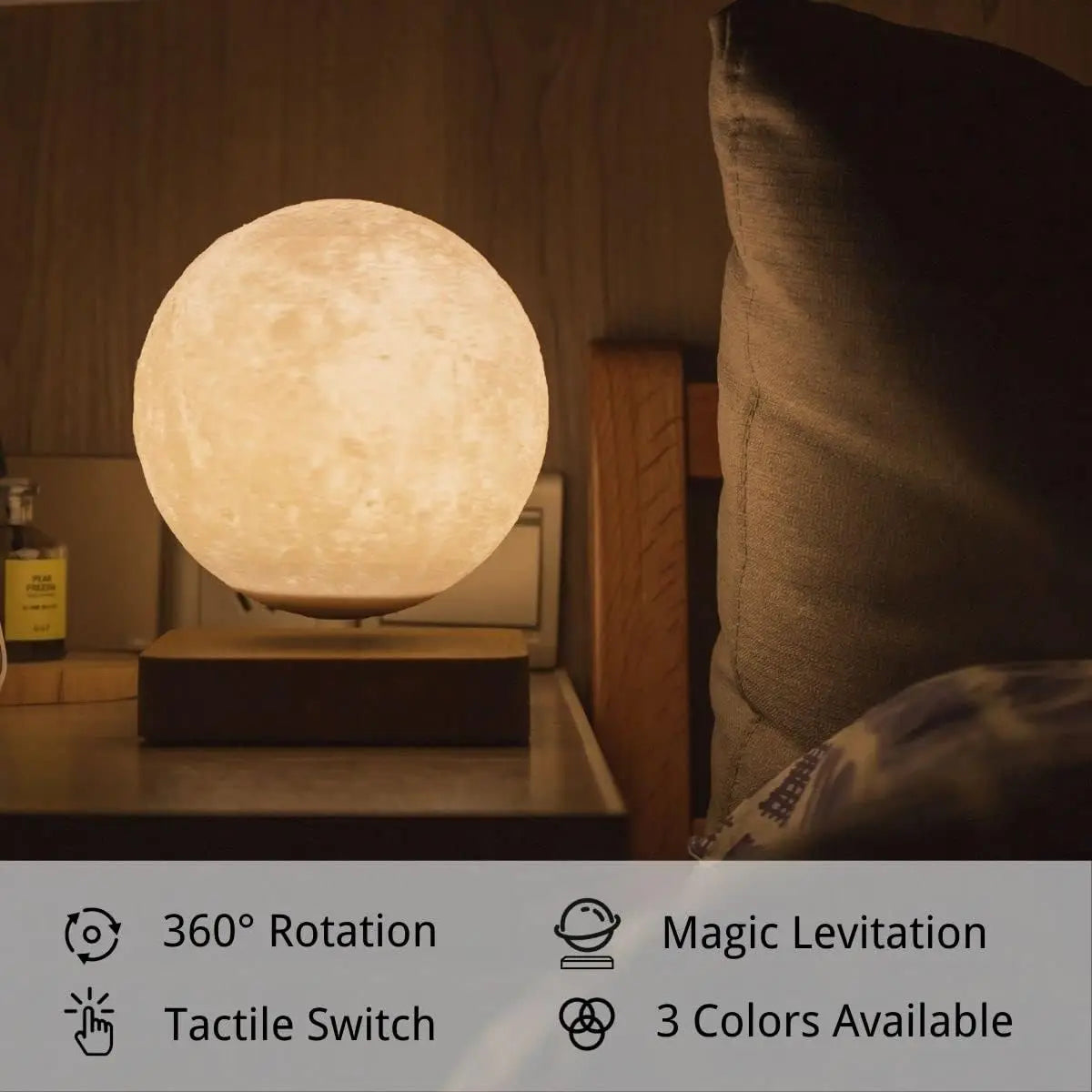 MAGNETIC FLOATING MOON LAMP