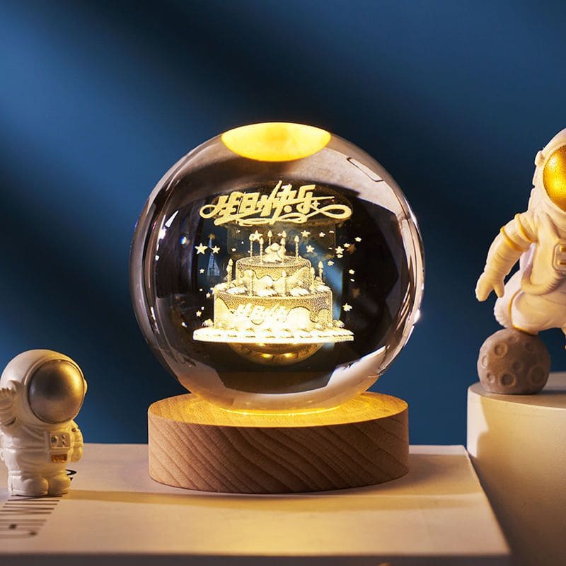 CRYSTAL 3D MOON LAMP